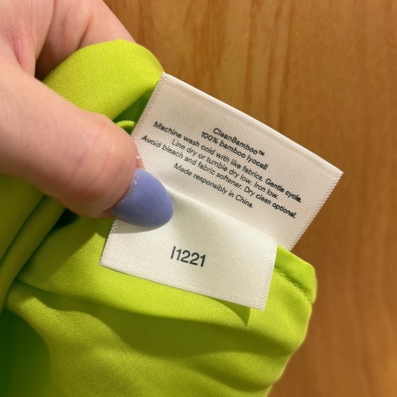 Ettitude Lime Green Bamboo Slip Dress - Picture 6 of 9